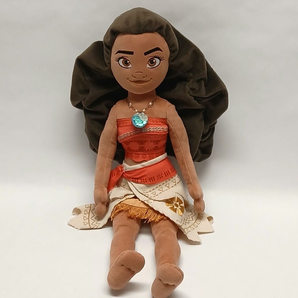 Disney Store Moana Stuffed Plush Animal Toy Doll Movie Princess